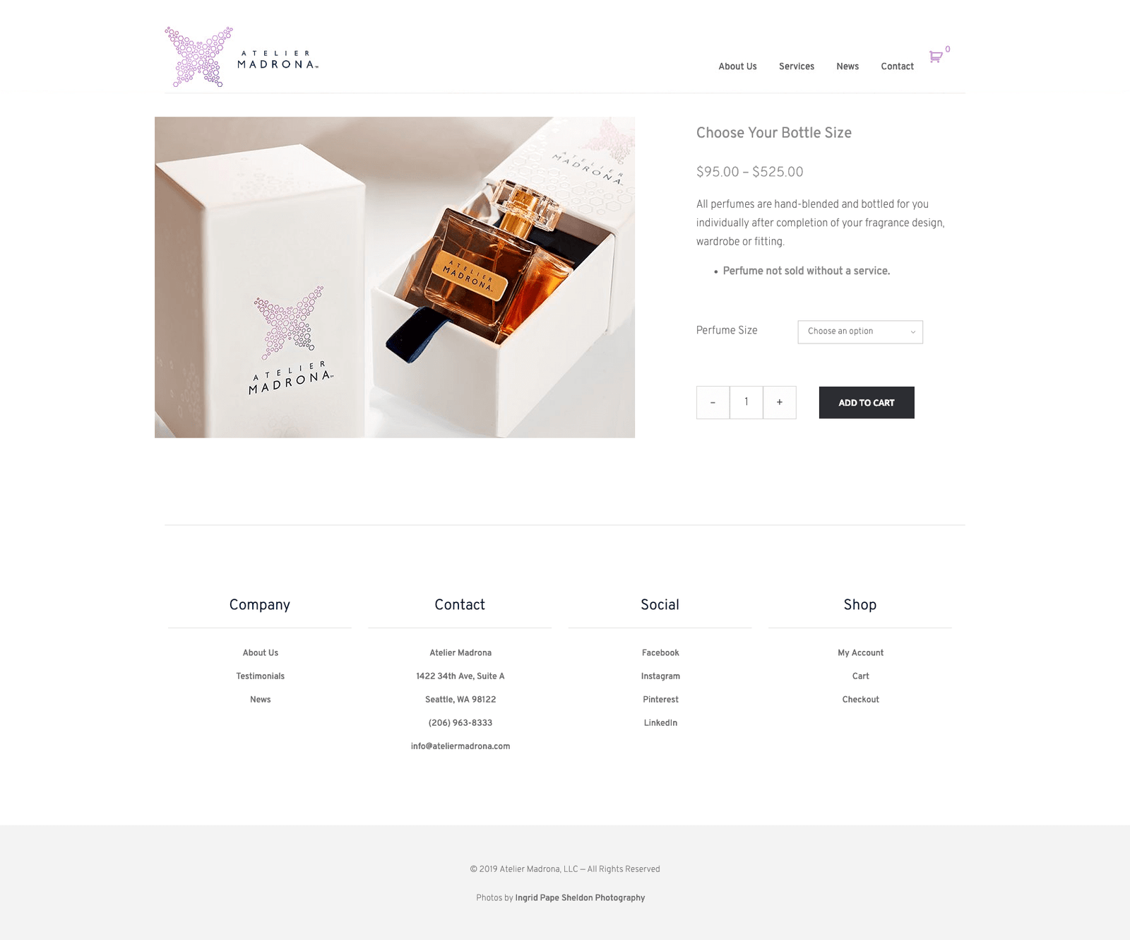 WordPress website - Atelier Madrona